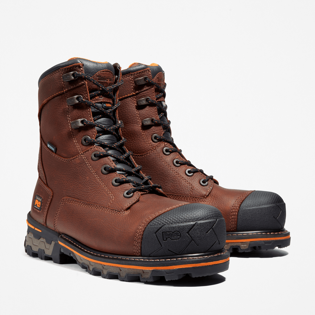 Mens Boondock 8 Composite Toe Waterproof Work Boot TBL Brown ALT4