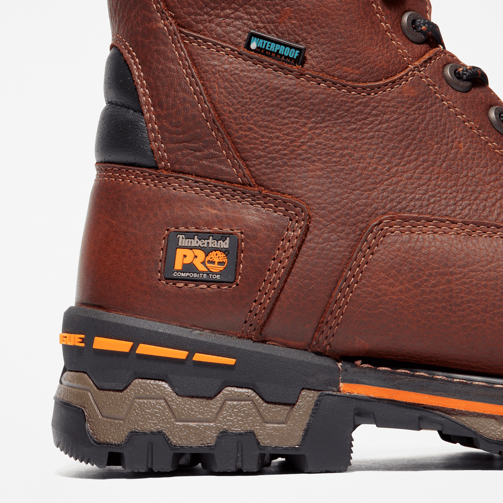 Mens Boondock 8 Composite Toe Waterproof Work Boot TBL Brown ALT7