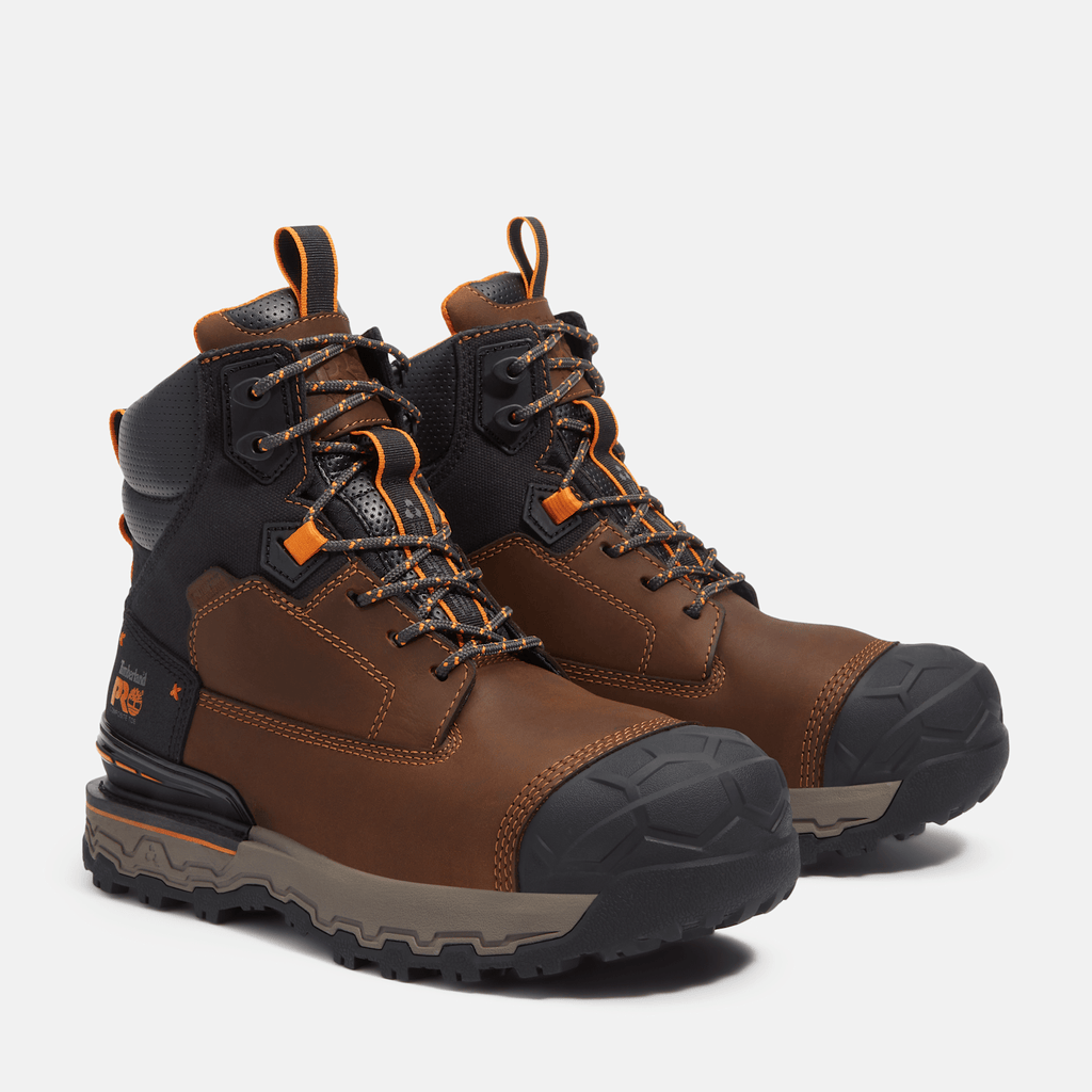 Mens Boondock Ultralight 6 Composite Toe Waterproof Work Boot TBL Medium Brown FullGrain ALT4
