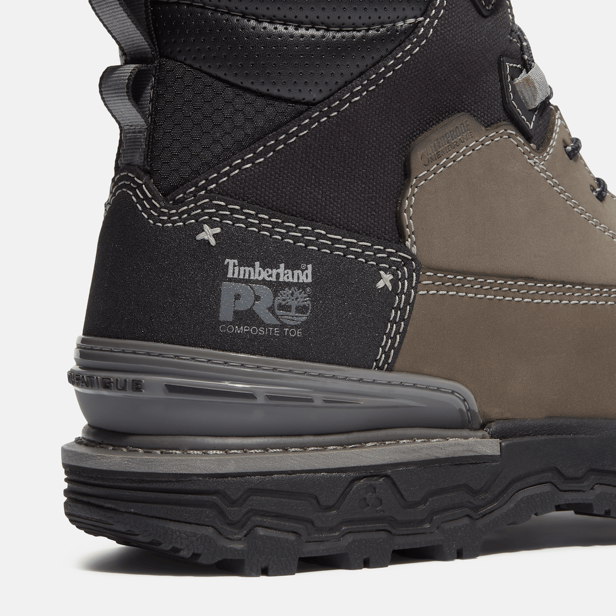 Mens Boondock Ultralight 6 Composite Toe Waterproof Work Boot TBL Grey FullGrainBlack ALT7
