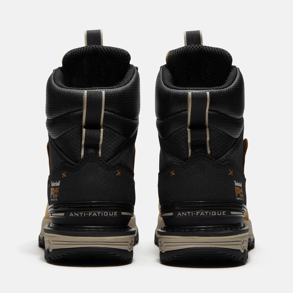 Mens Boondock Ultralight 6 CompositeToe Waterproof Work Boot TBL Wheat FullGrainBlack ALT5