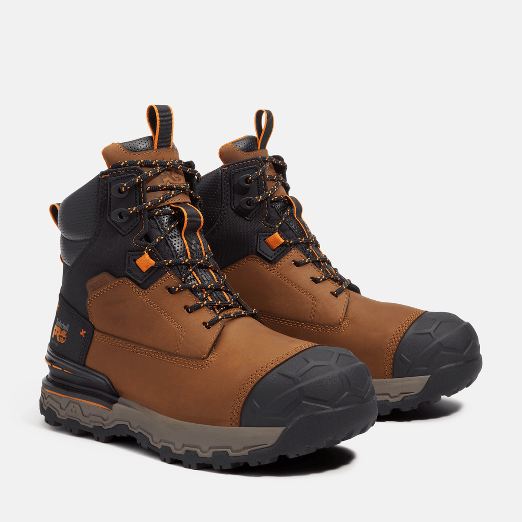 Mens Boondock Ultralight 6 Soft Toe Waterproof Work Boot TBL Light Brown FullGrain ALT4