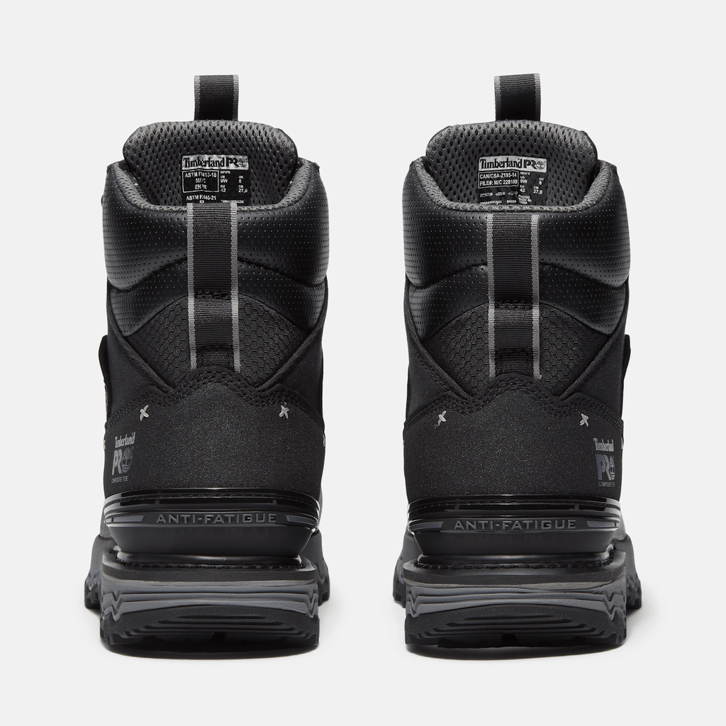 Mens Boondock Ultralight CSA 6 Composite Toe Waterproof Work Boot TBL Black FullGrainGrey ALT5
