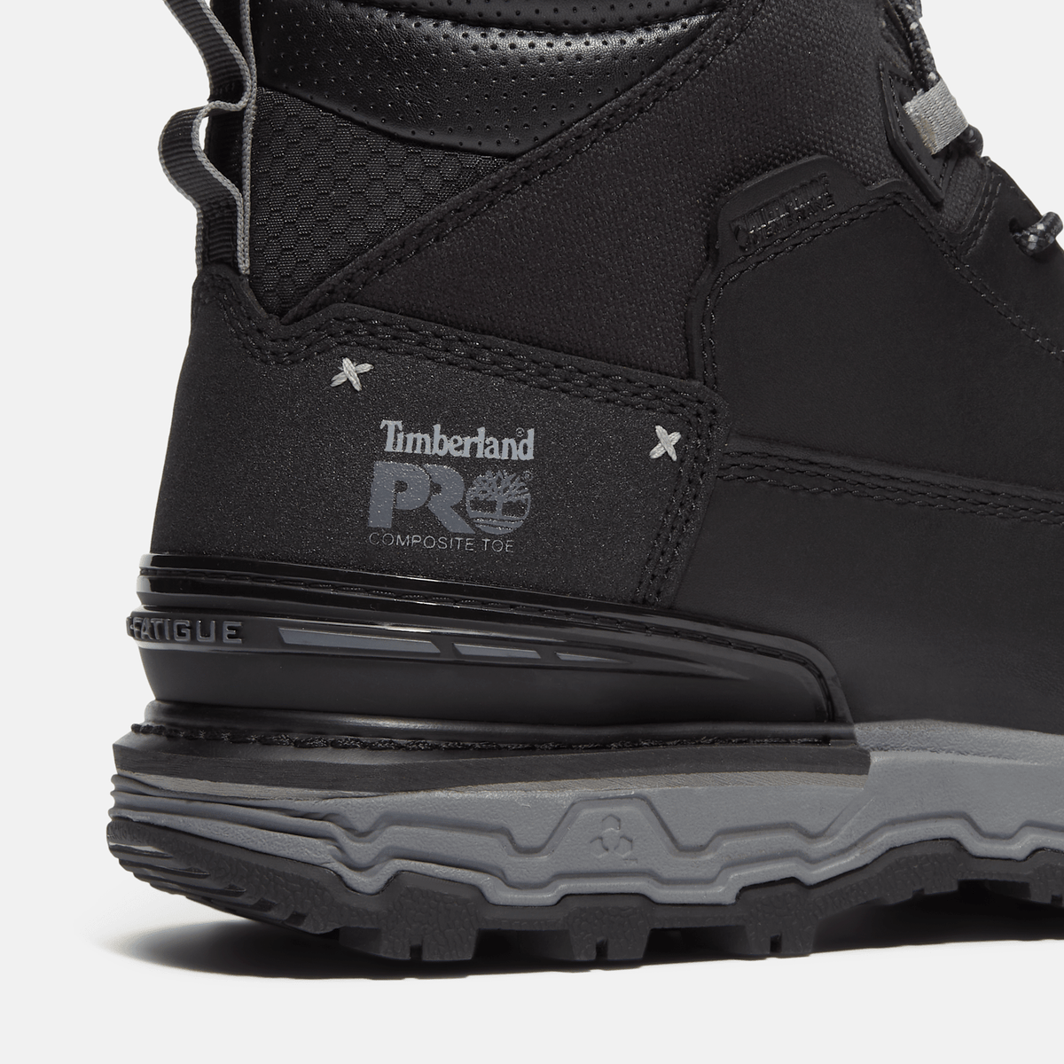 Mens Boondock Ultralight CSA 6 Composite Toe Waterproof Work Boot TBL Black FullGrainGrey ALT7