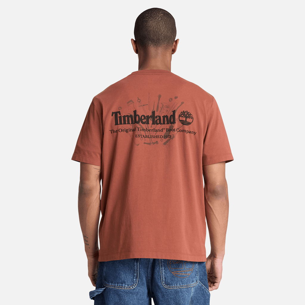 Mens Bootmakers ShortSleeve Graphic TShirt TBL Brown ALT8