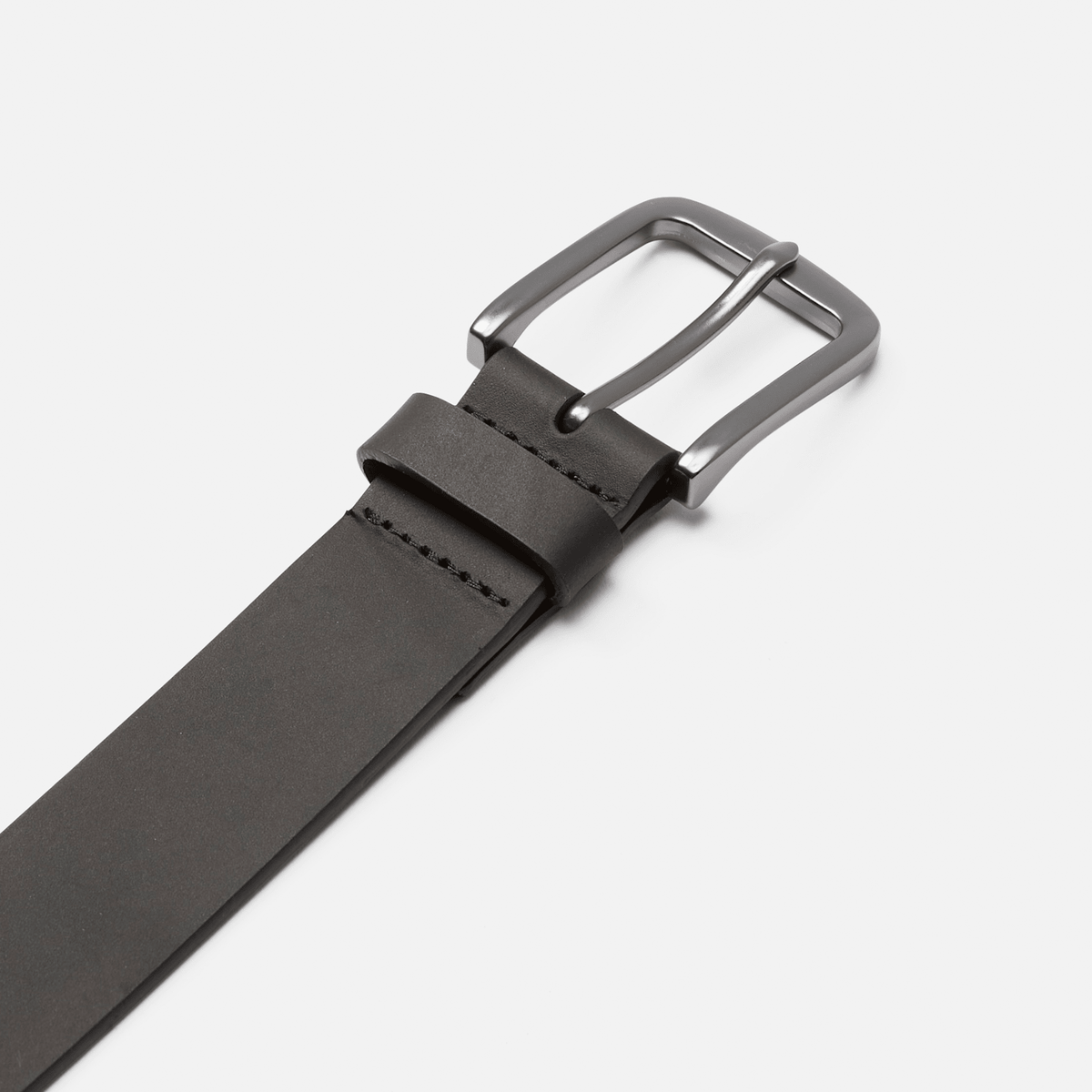 Mens Charleton 35mm Classic Leather Belt TBL Black ALT1