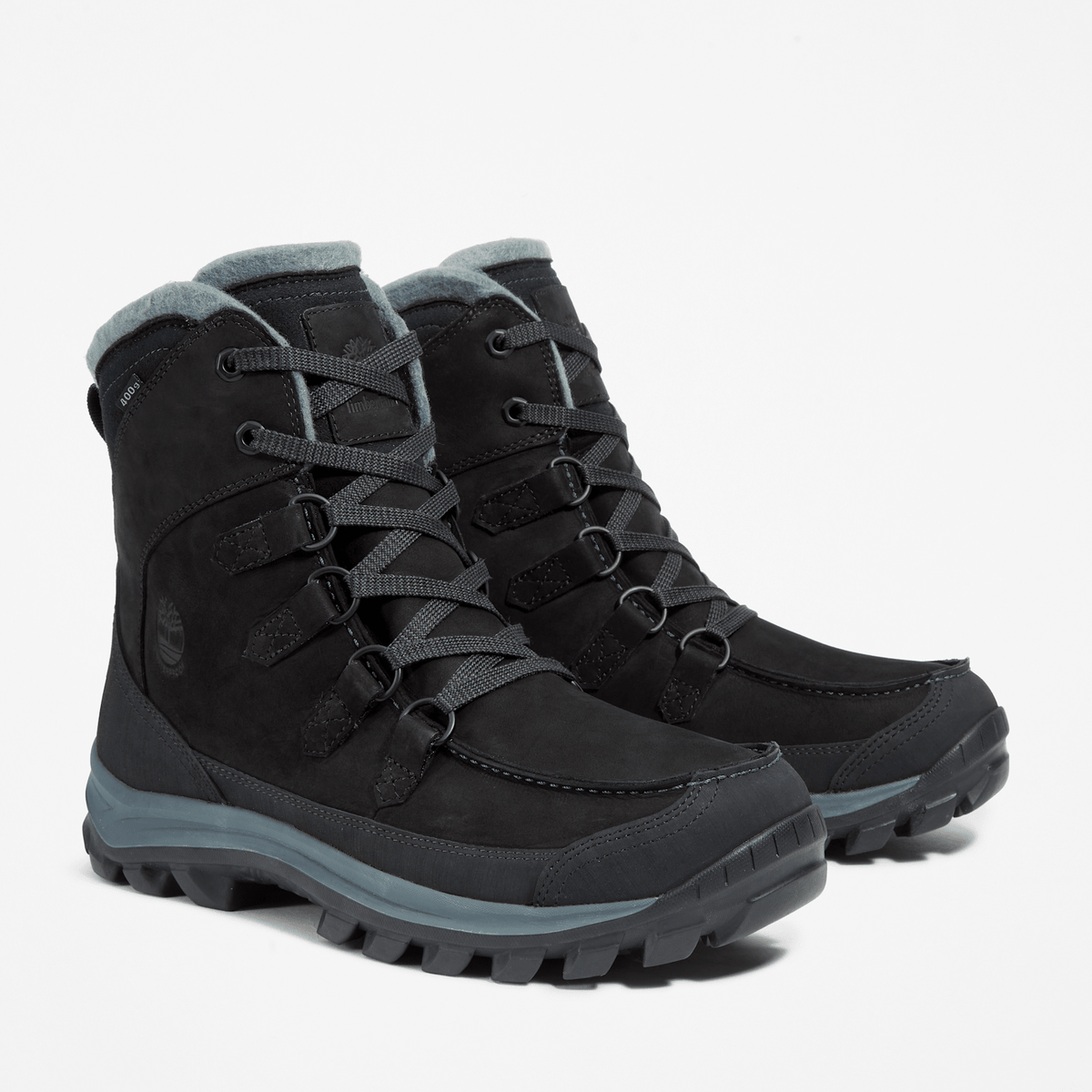 Mens Chillberg Waterproof Winter Boot TBL Black Nubuck ALT4