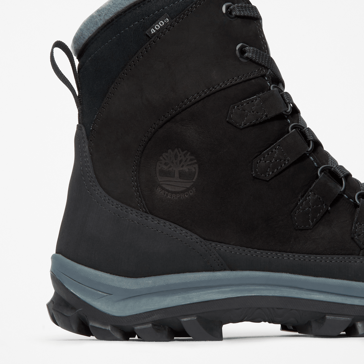 Mens Chillberg Waterproof Winter Boot TBL Black Nubuck ALT7