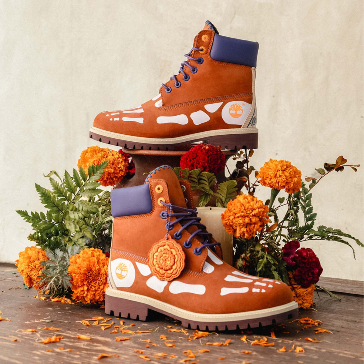 Mens Da de Muertos 6Inch Boot TBL Dark Orange Nubuck ALTA