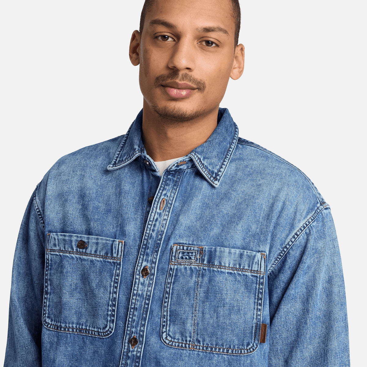 Mens Denim Pocket Shirt TBL Harbor Blue Wash ALT3