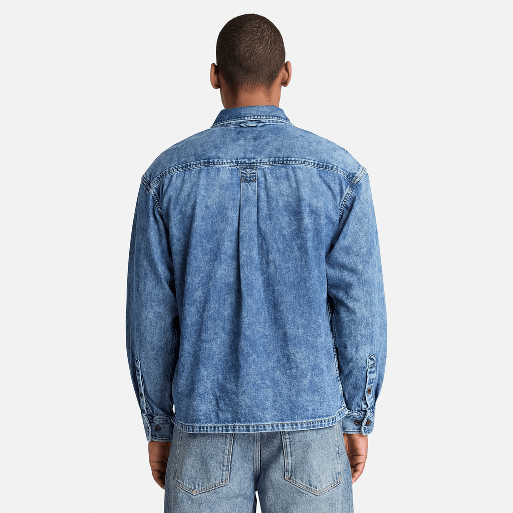 Mens Denim Pocket Shirt TBL Harbor Blue Wash ALT8