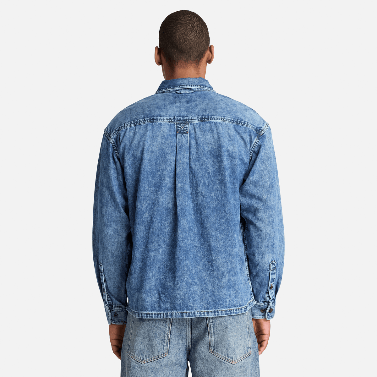 Mens Denim Pocket Shirt TBL Harbor Blue Wash ALT8