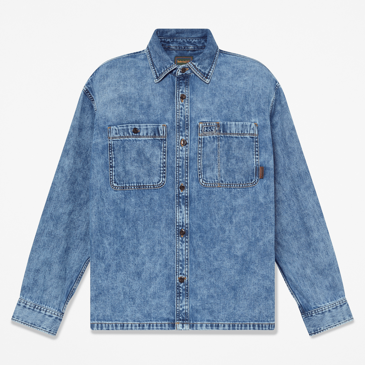 Mens Denim Pocket Shirt TBL Harbor Blue Wash HERO