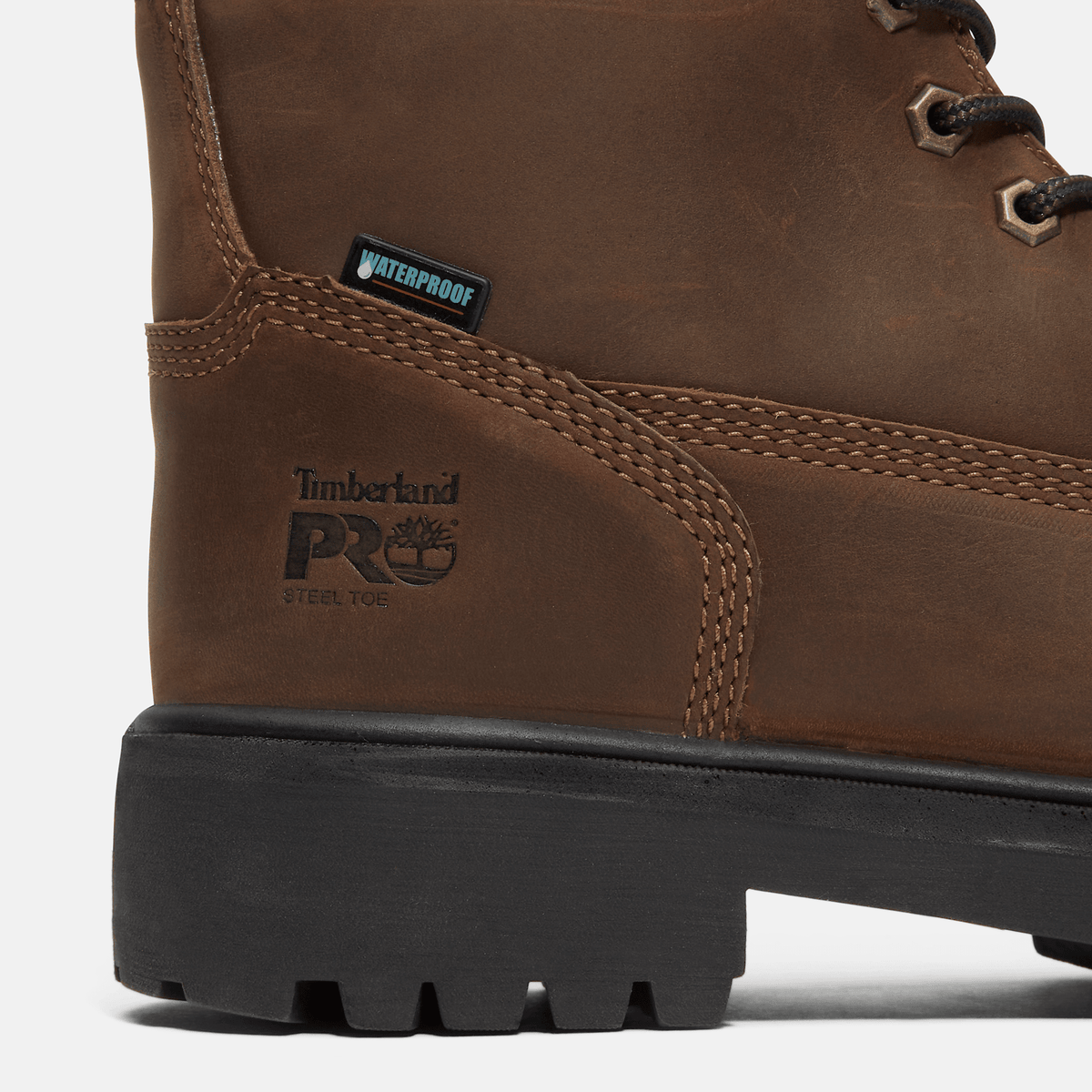 Mens Direct Attach 6 Steel Toe Waterproof Work Boot TBL Brown ALT7