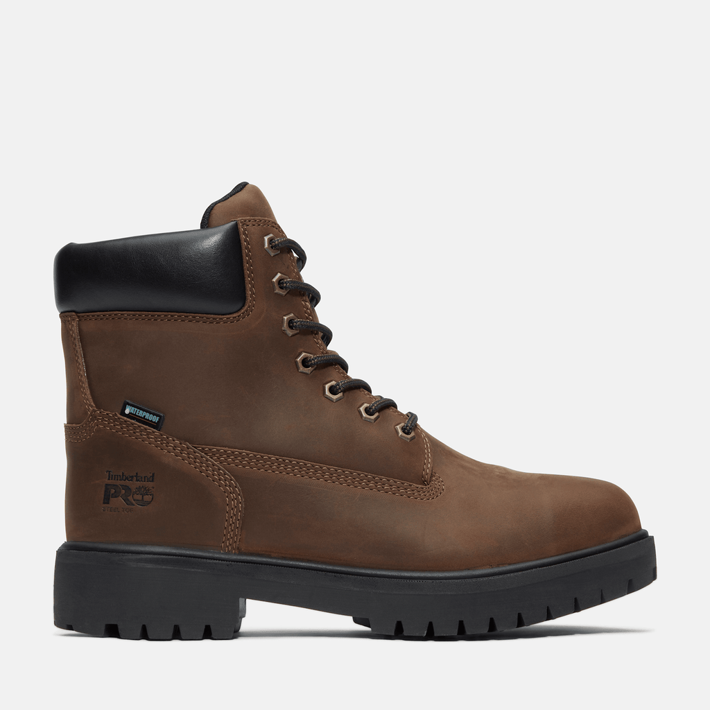 Mens Direct Attach 6 Steel Toe Waterproof Work Boot TBL Brown HERO