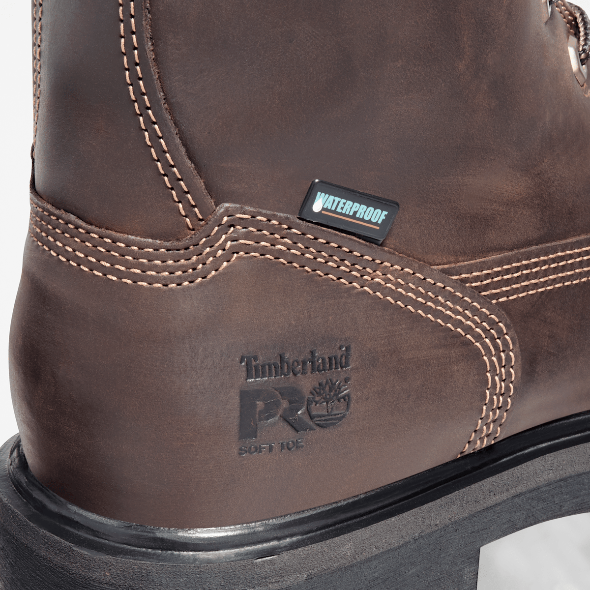 Mens Direct Attach 8 Soft Toe Waterproof Insulated Work Boot TBL Brown ALT6