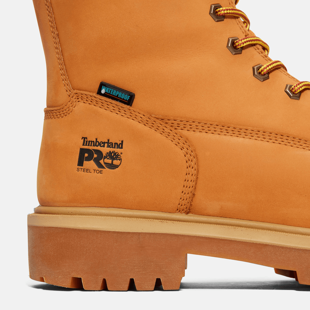 Mens Direct Attach 8 Steel Toe Waterproof Work Boot TBL Wheat ALT7