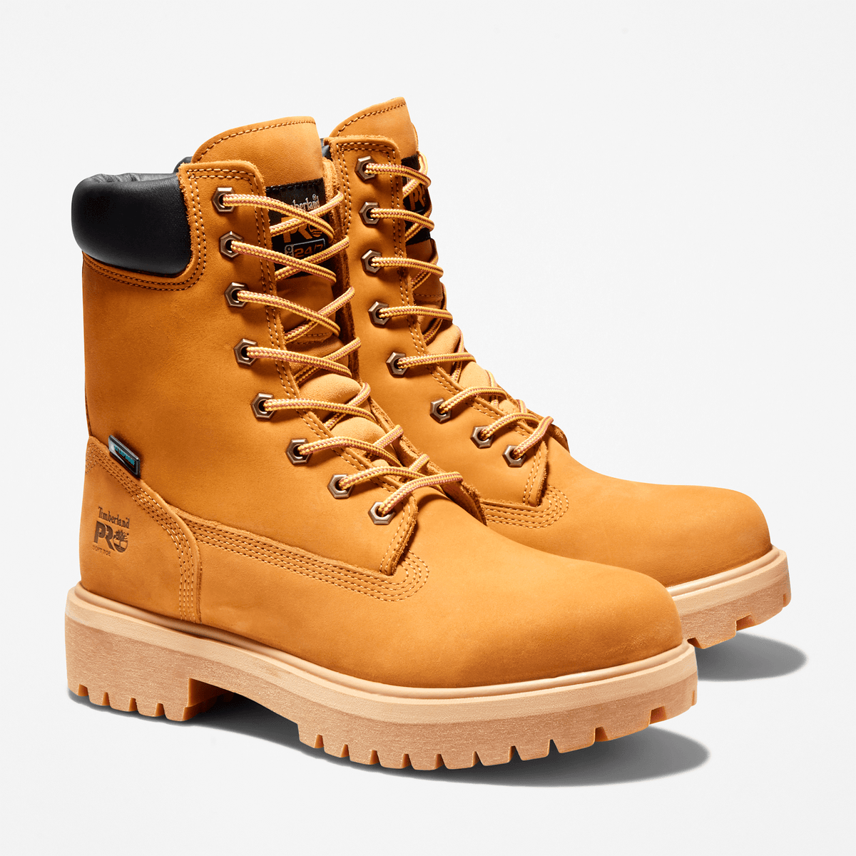 Mens Direct Attach 8 Waterproof Work Boot TBL Wheat ALT4