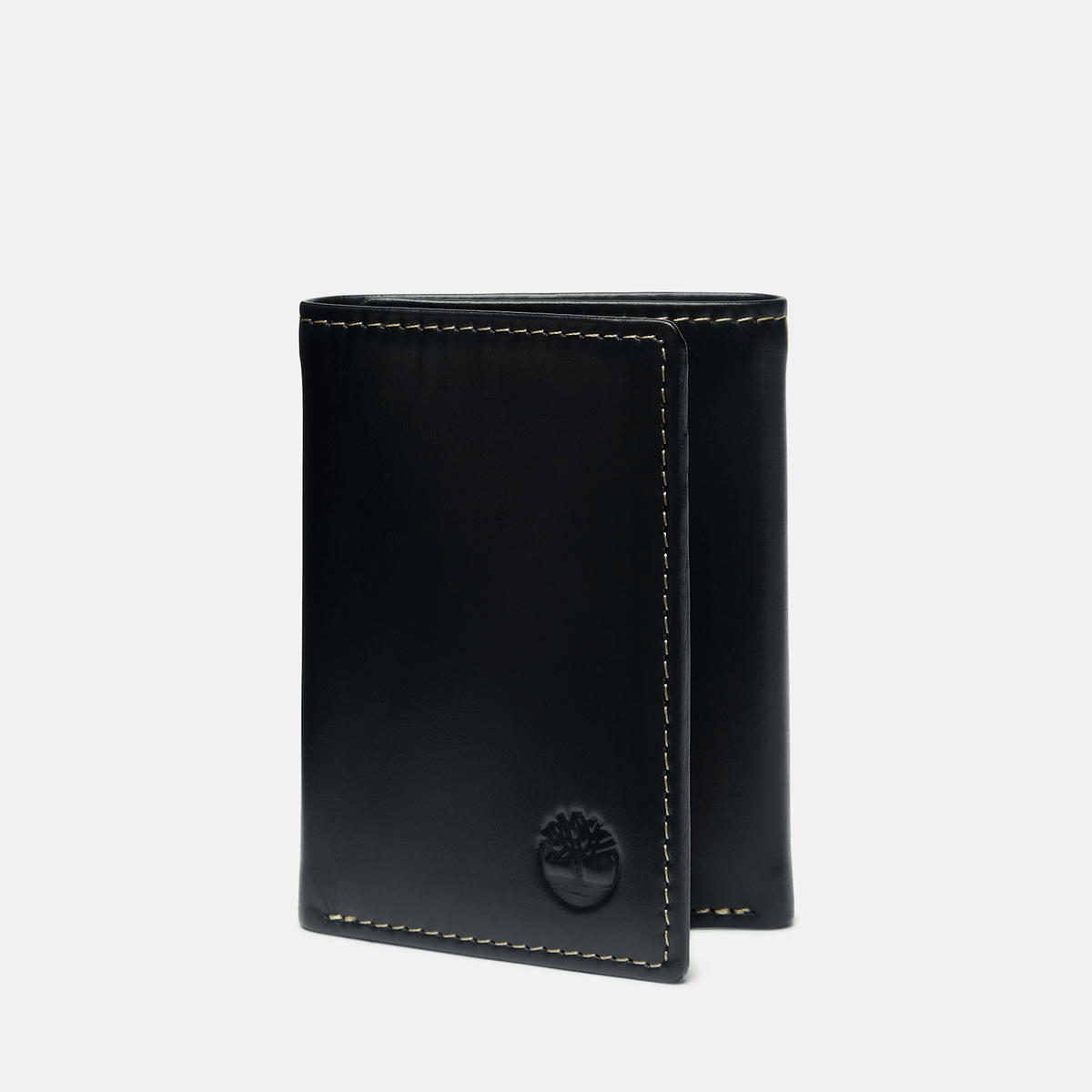 Mens Durham Leather Trifold Wallet TBL Black HERO
