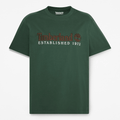 Mens Established 1973 Embroidered ShortSleeve TShirt TBL Sycamore HERO
