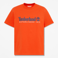 Mens Established 1973 Embroidered ShortSleeve TShirt TBL Tangerine Tango HERO