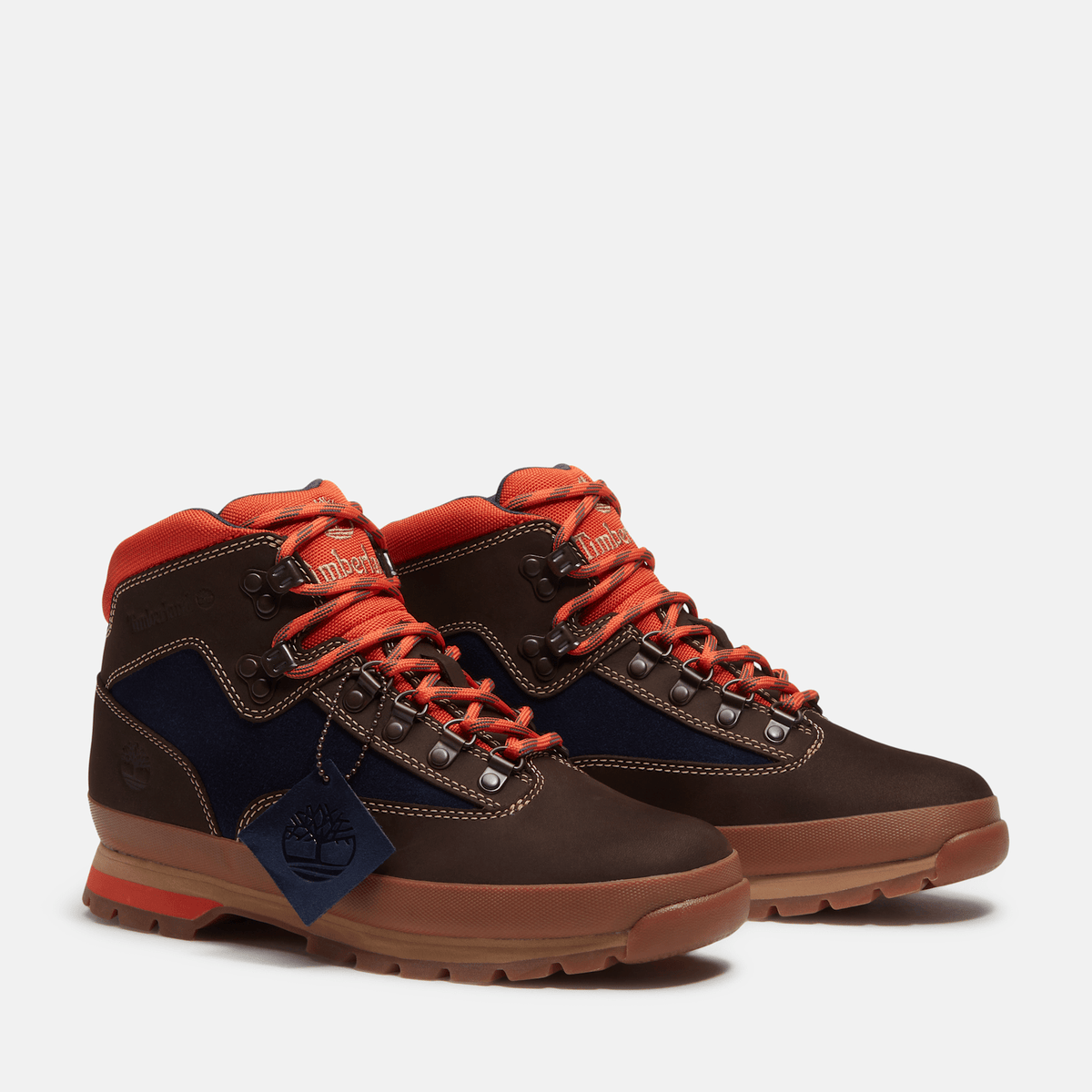 Mens Euro Hiker TBL Dark Brown NubuckDark Blue ALT4