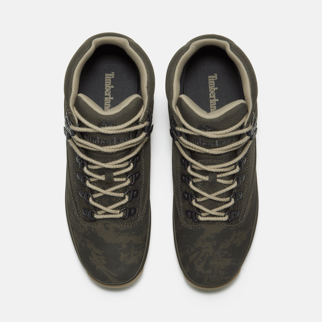 Mens Euro Hiker TBL Dark Green NubuckCamo ALT2