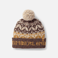 Mens Fairisle Pom Beanie TBL Dark Brown HERO