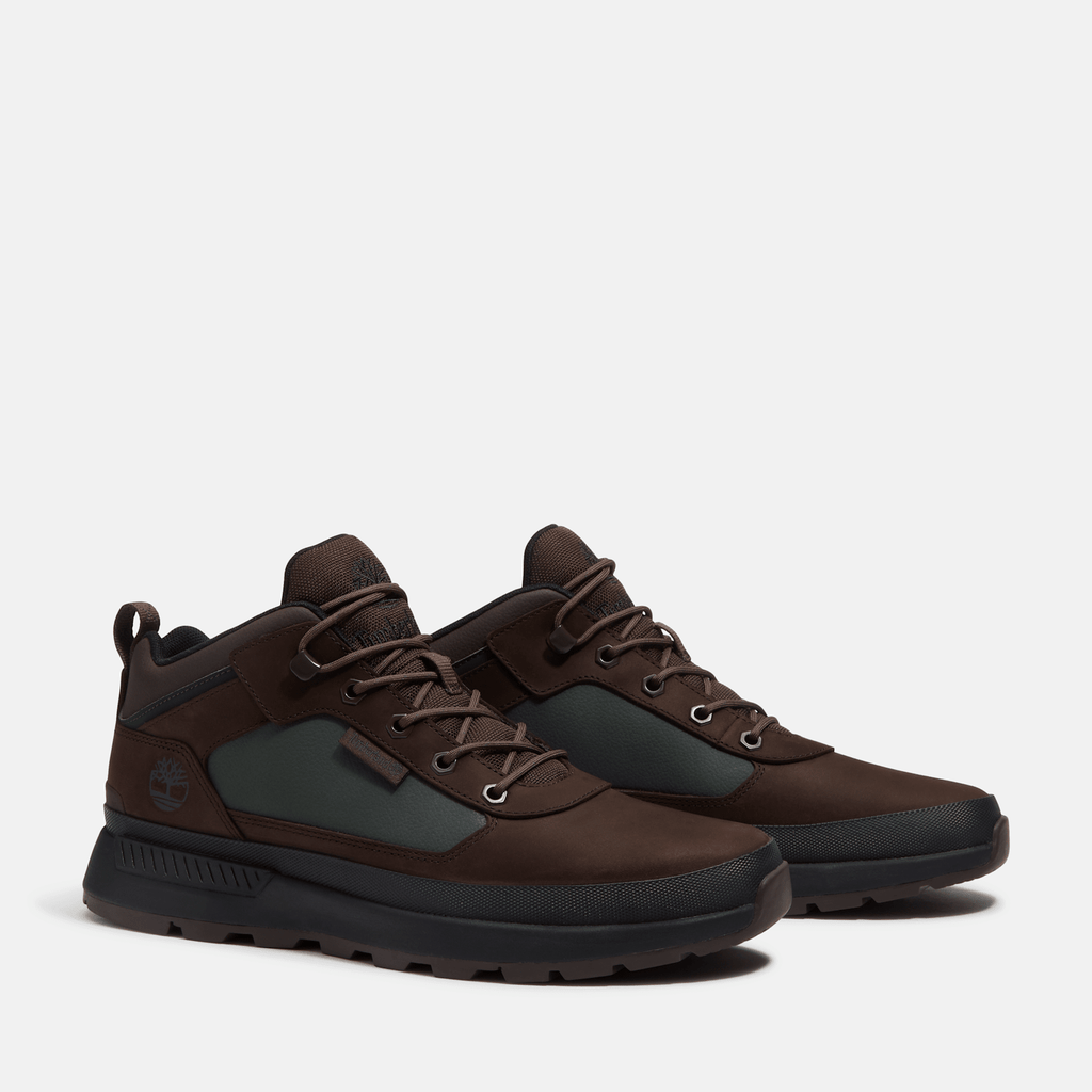 Mens Field Trekker Sneaker TBL Dark Brown NubuckDark Green ALT4