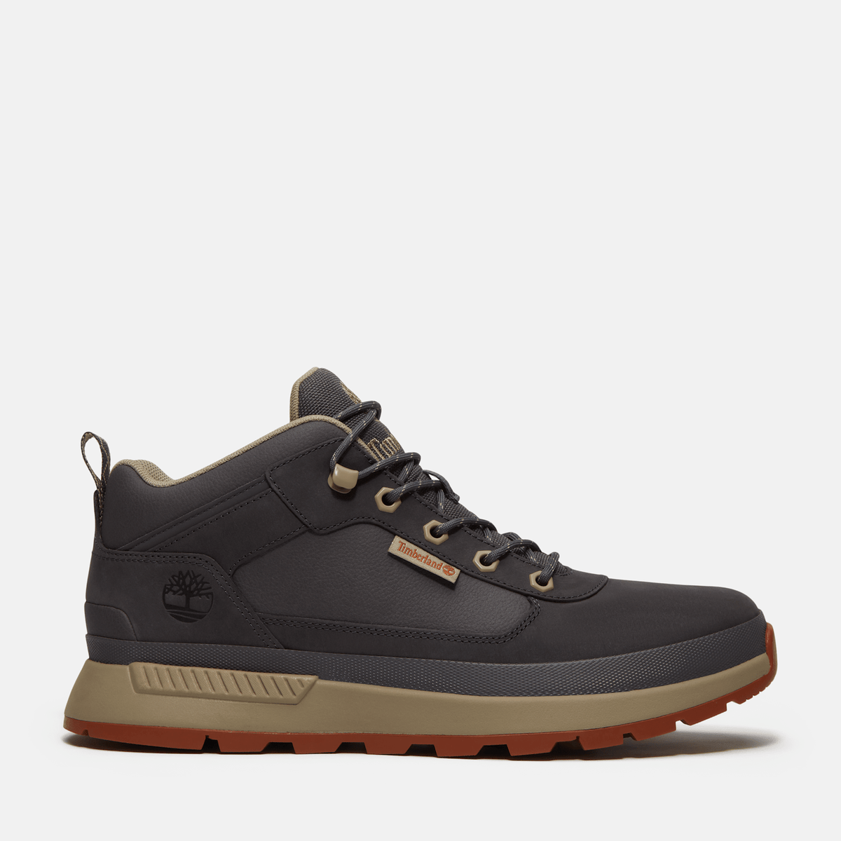 Mens Field Trekker Sneaker TBL Dark Grey NubuckMedium Brown HERO