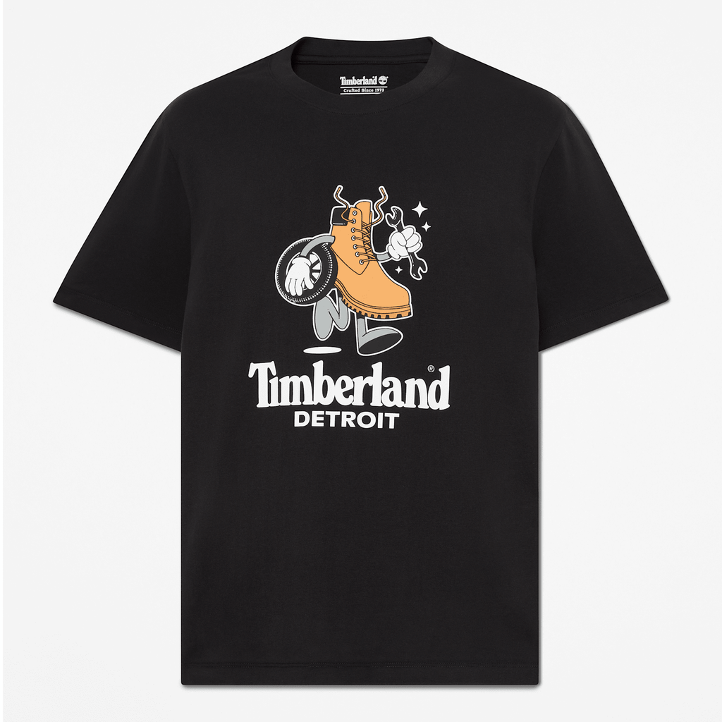Mens Graphic City TShirt TBL Detroit Black HERO