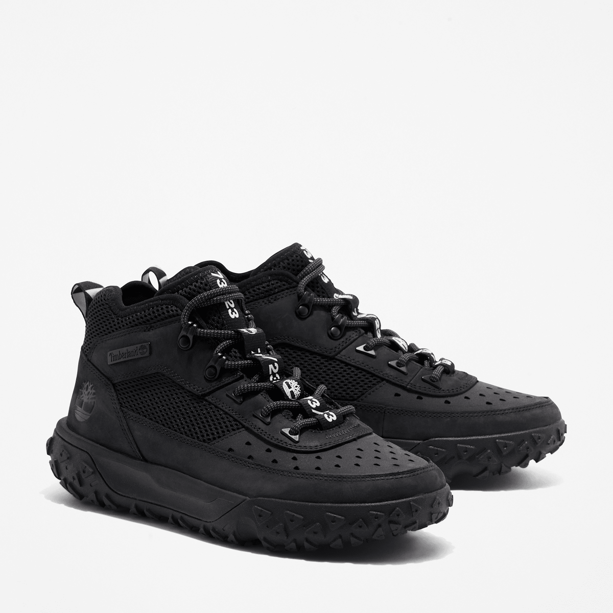 Mens GreenStride Motion 6 Mid LaceUp Sneaker TBL Black ALT4