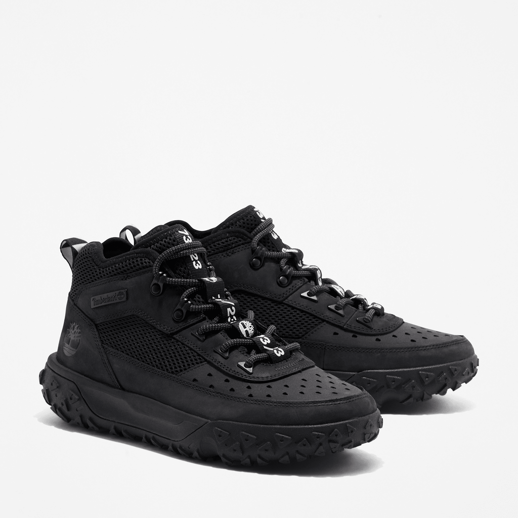 Mens GreenStride Motion 6 Mid LaceUp Sneaker TBL Black ALT4