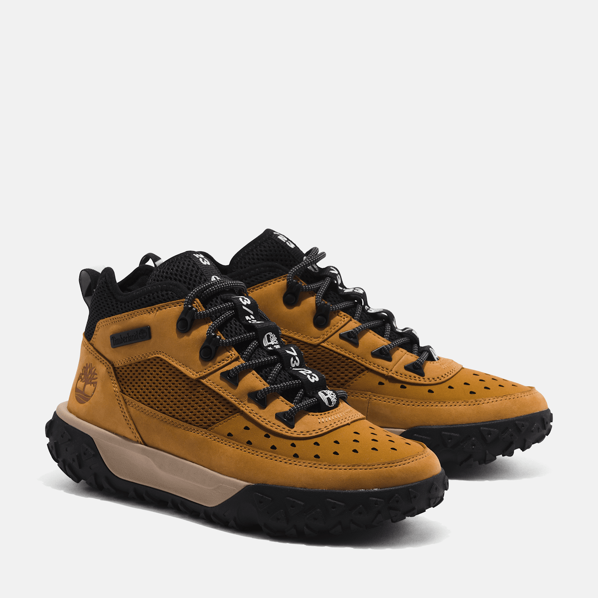 Mens GreenStride Motion 6 Mid LaceUp Sneaker TBL Wheat ALT4