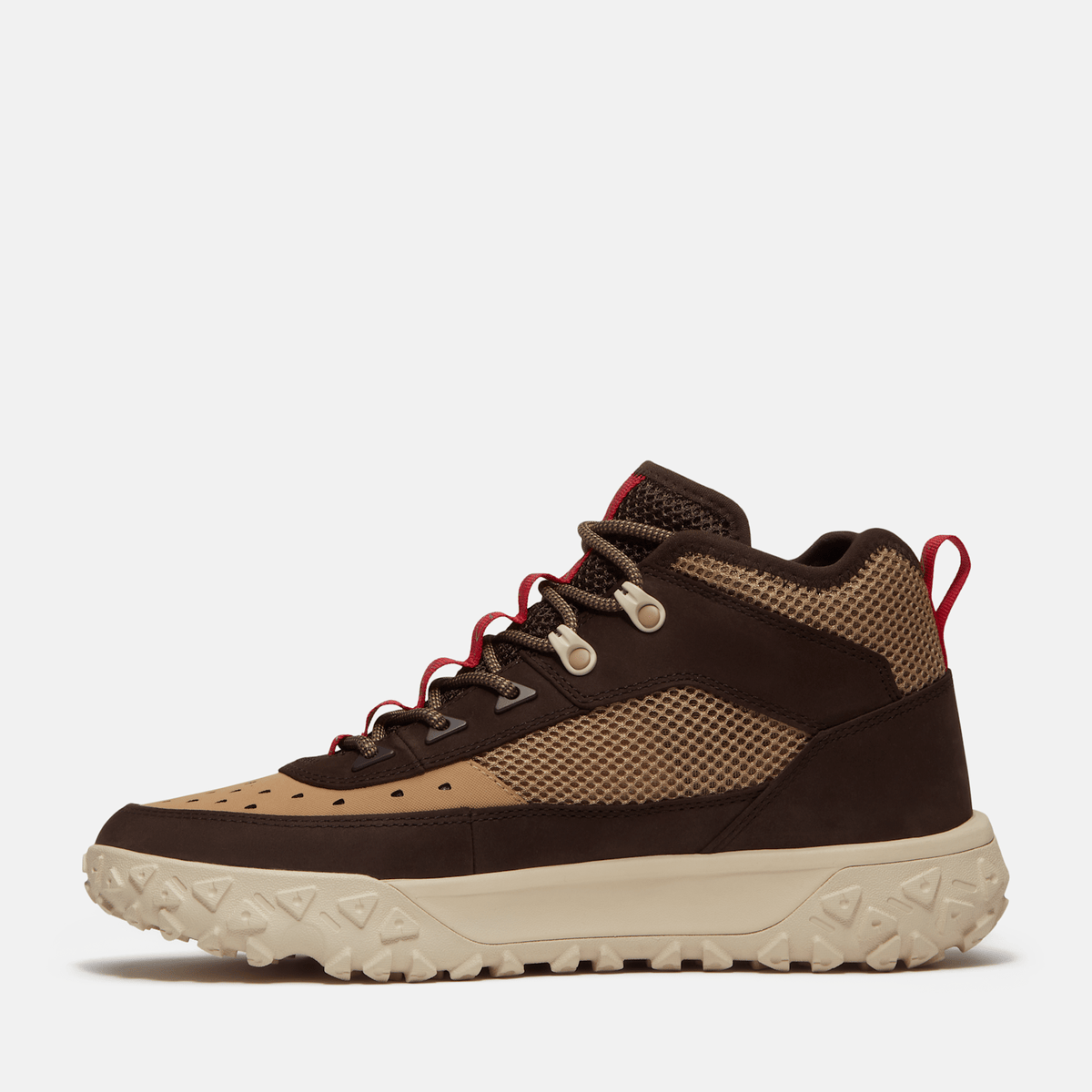 Mens GreenStride Motion 6 Mid Sneaker TBL Dark Brown Nubuck ALT6