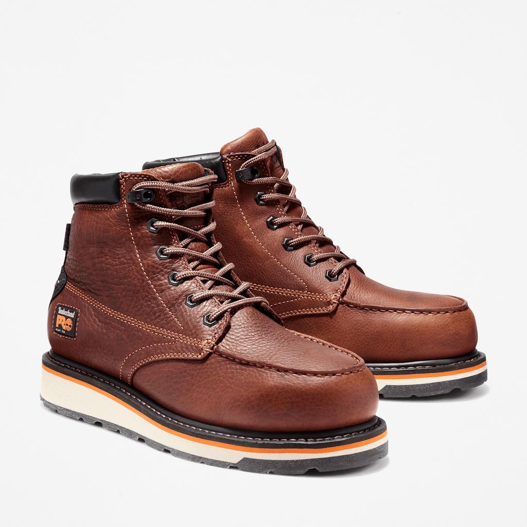 Mens Gridworks 6 Alloy Toe Waterproof Work Boot TBL Brown ALT4