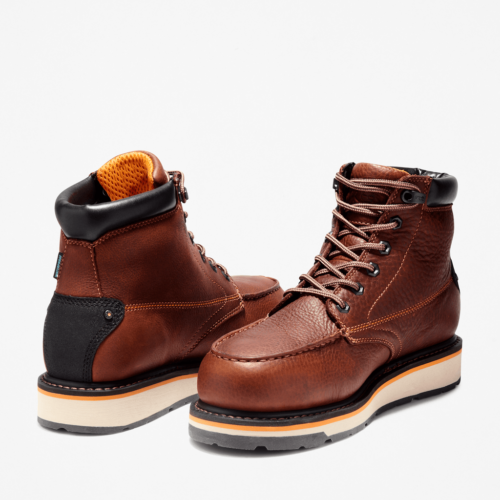 Mens Gridworks 6 Alloy Toe Waterproof Work Boot TBL Brown ALT5