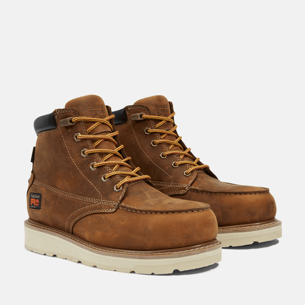 Mens Gridworks 6 Alloy Toe Waterproof Work Boot TBL Brown FullGrain ALT4