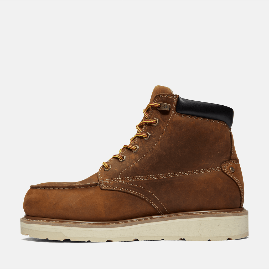 Mens Gridworks 6 Alloy Toe Waterproof Work Boot TBL Brown FullGrain ALT6