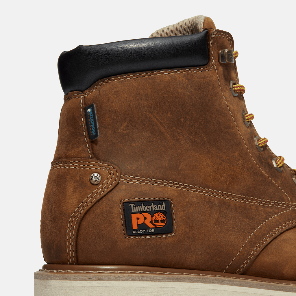 Mens Gridworks 6 Alloy Toe Waterproof Work Boot TBL Brown FullGrain ALT7