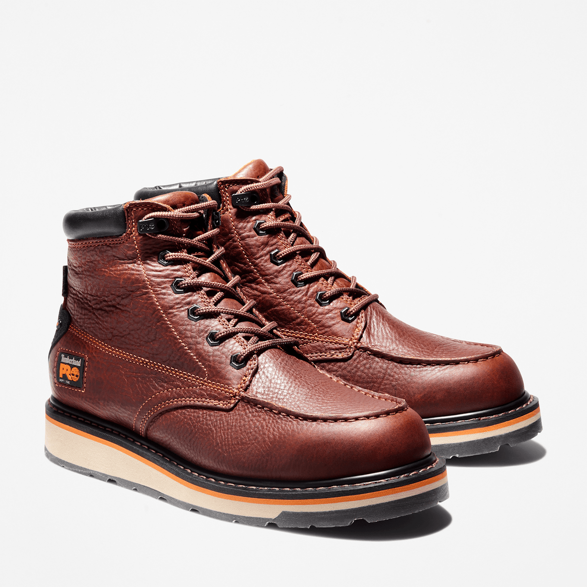 Mens Gridworks 6 Waterproof Work Boot TBL Rancher Brown ALT4