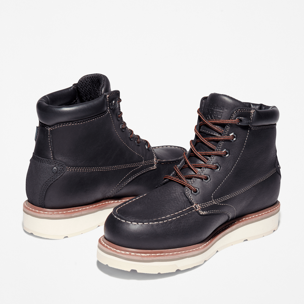 Mens Gridworks 6 Waterproof Work Boot TBL Black ALT5