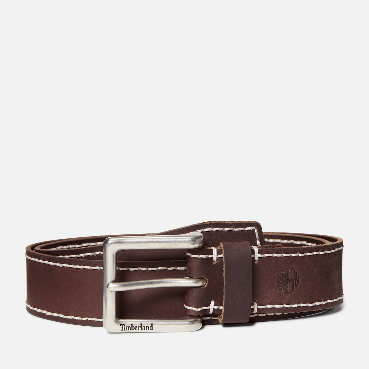 Mens HandStitched Leather Belt TBL Brown HERO