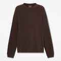 Mens Heavyweight LongSleeve Waffle TShirt TBL Dark Brown HERO