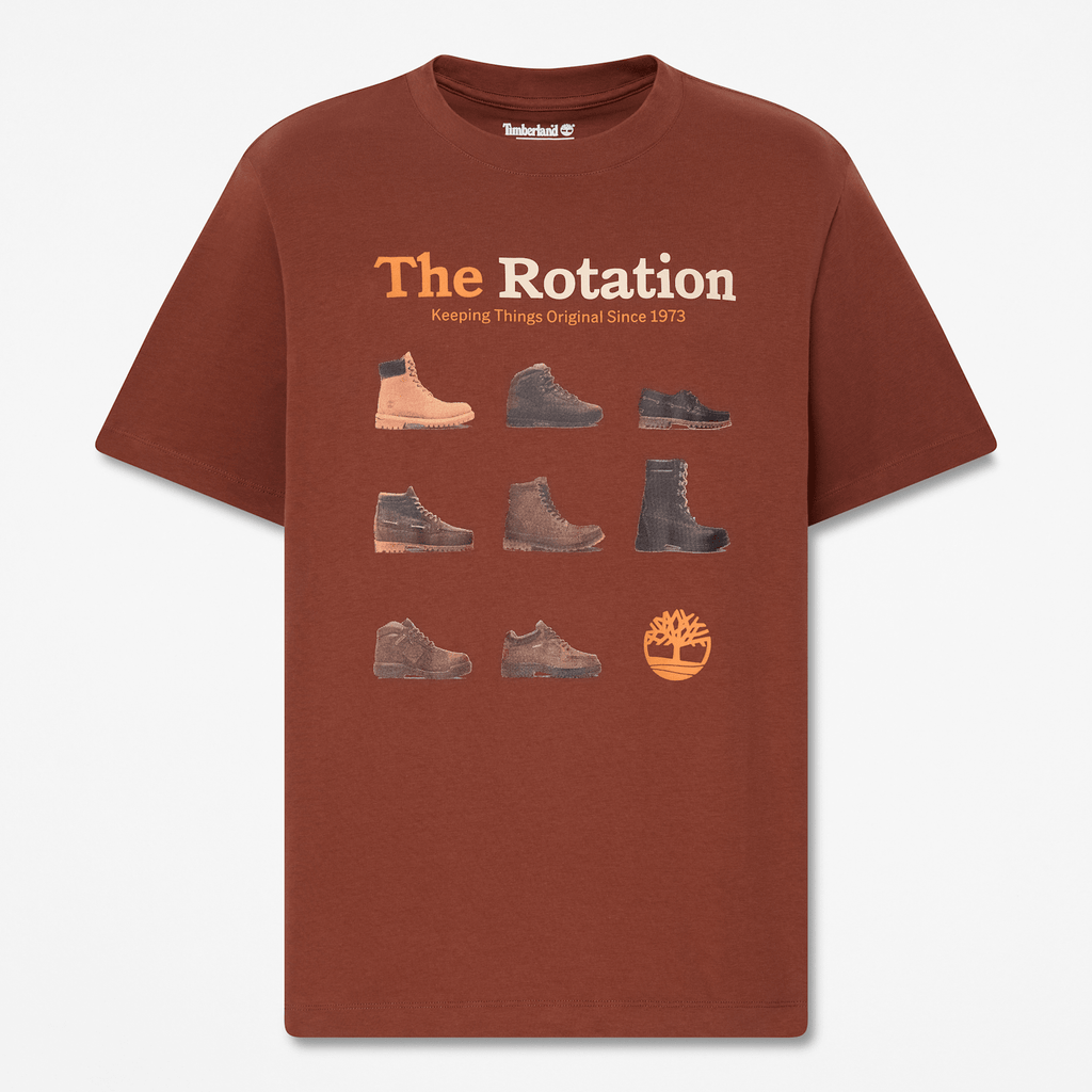 Mens Iconic Footwear ShortSleeve TShirt TBL Brown HERO