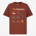 Mens Iconic Footwear ShortSleeve TShirt TBL Brown HERO