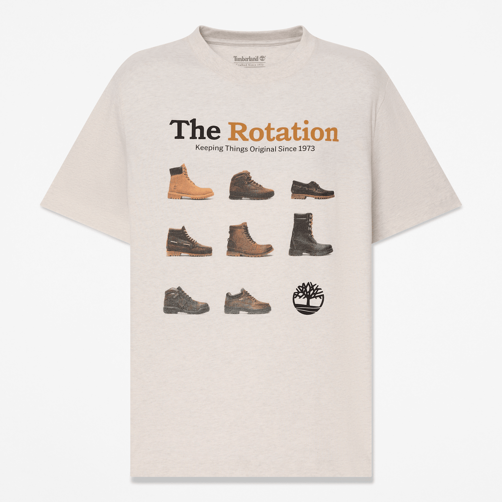 Mens Iconic Footwear ShortSleeve TShirt TBL Light Oatmeal Heather HERO