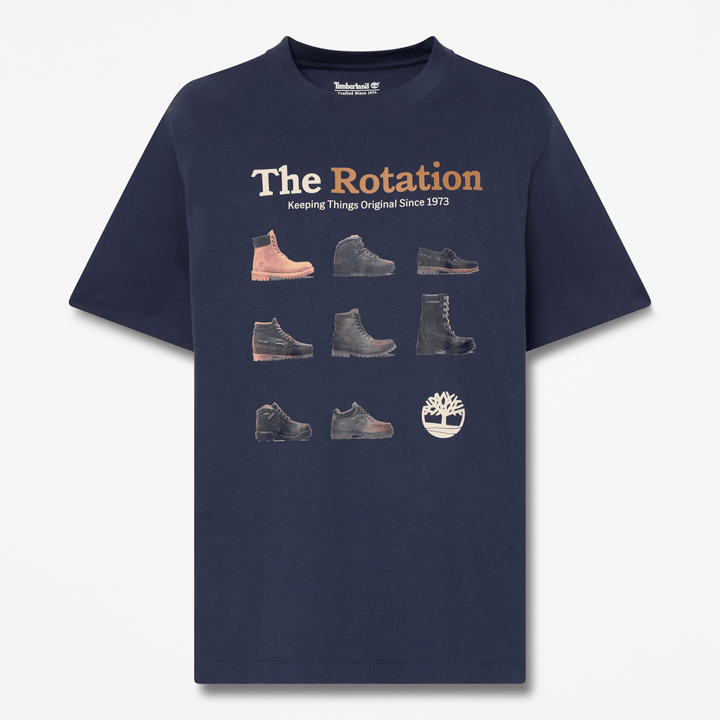 Mens Iconic Footwear ShortSleeve TShirt TBL Mood Indigo HERO