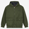 Mens Insulated Canvas Bomber TBL Dark Green HERO