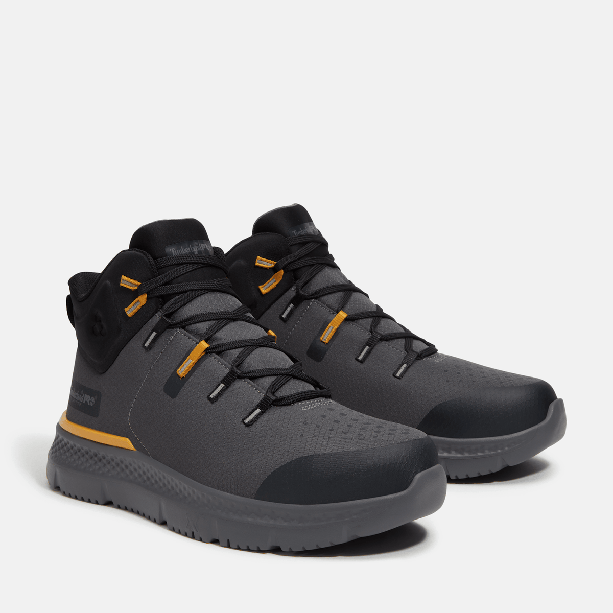 Mens Intercept Mid Steel Toe Work Sneaker TBL Dark Grey Ripstop ALT4